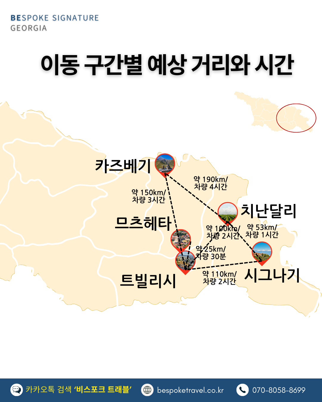 조지아 인문학 여행 동선